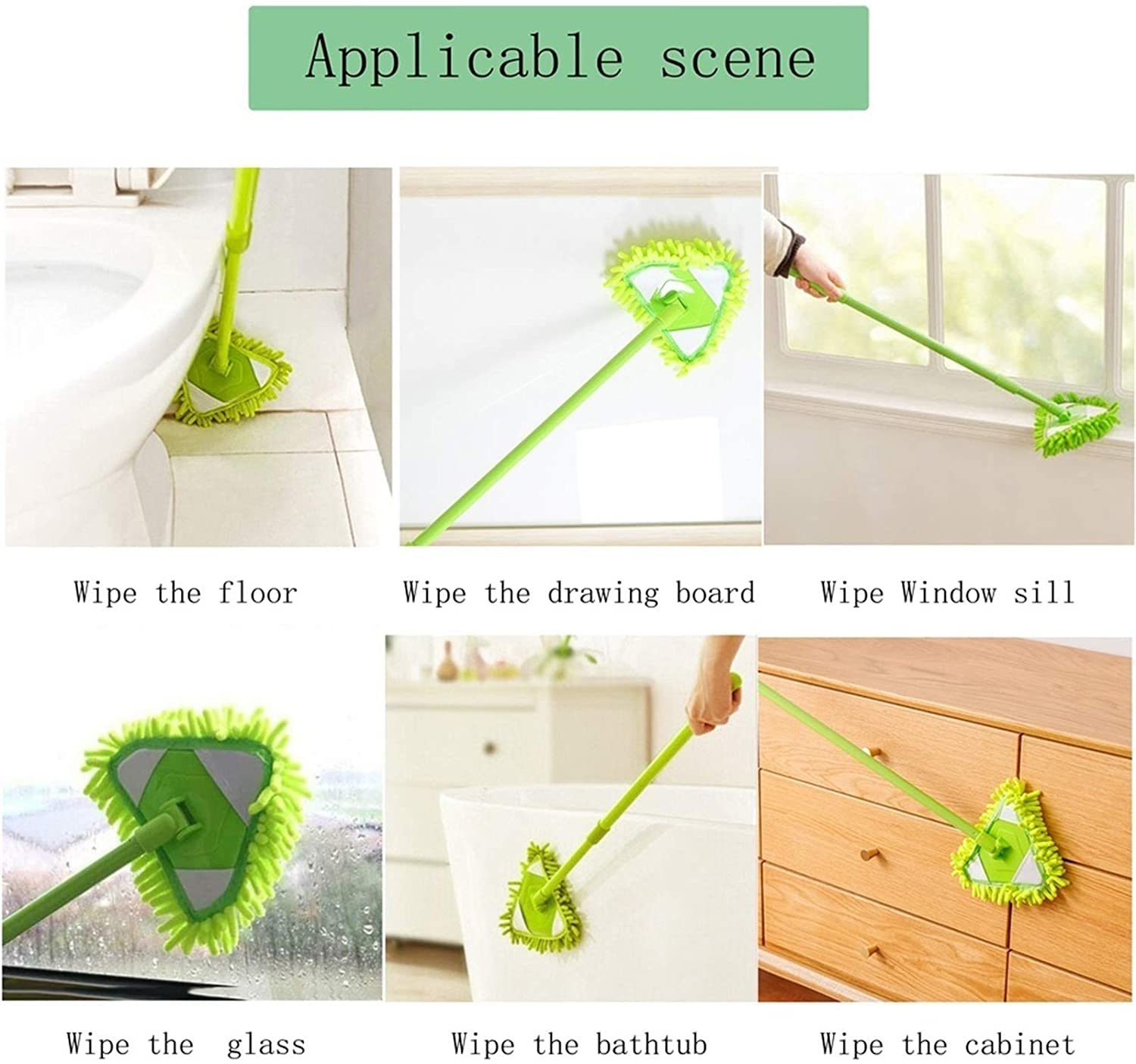 Zero Touch Mini Mop - Clip-reinigingsapparaat, vochtige en