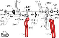 Vista 4 de Felco – F-7 Jardinería Tijeras de podar de mano con mango giratorio