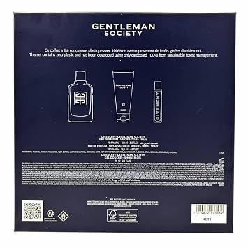 Givenchy Gentleman 3-pcs Gift Set (Eau de Parfum 3.4 fl oz + Shower Gel 2.5 fl oz + Eau de Parfum 0.42 fl oz)