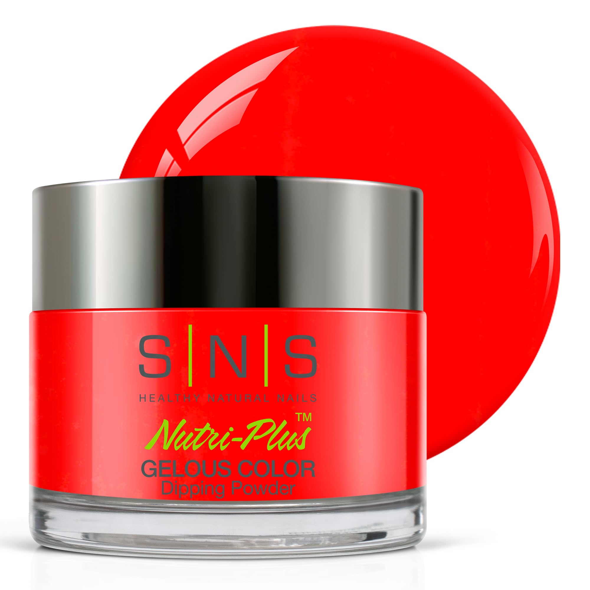 SNS Nail Dip Powder, Gelous Color Dipping Powder - Machu Picchu (Red) - Long-Lasting Dip Nail Color Lasts 14 Days - Low-Odor & No UV Lamp Required - 1 OZ