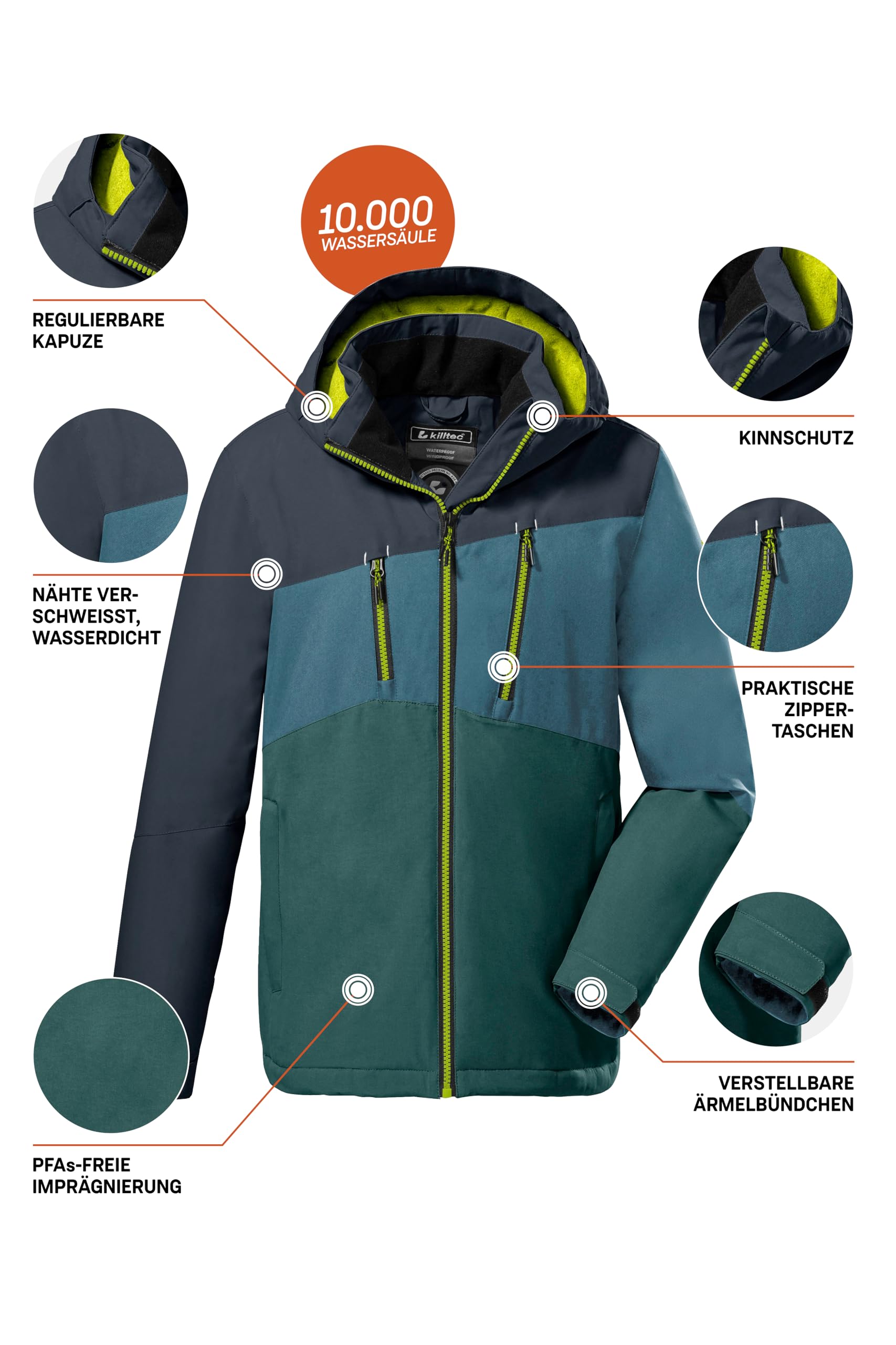 Killtec Kurtka outdoorowa/kurtka funkcyjna z kapturem Chłopcy Kow 204 Bys Jckt