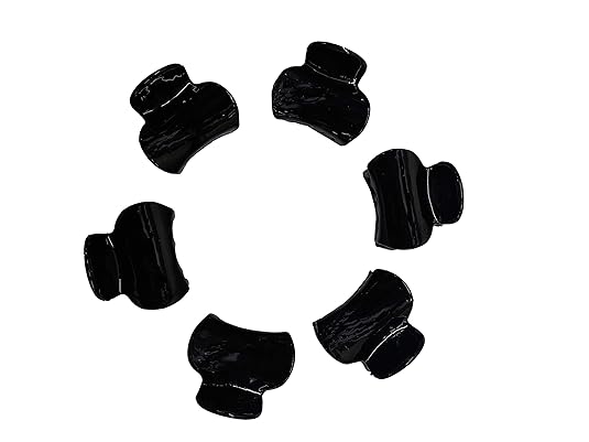Fire Age Multi Color Solid Unbreakable Plastic Hair Clips for Women (Set of 6 Pcs)