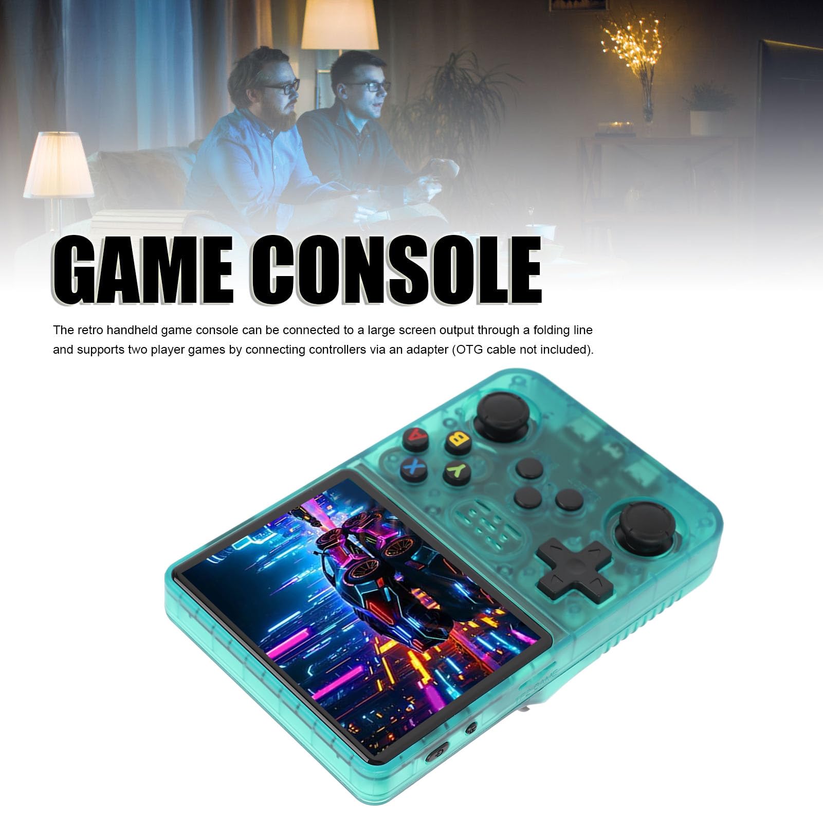 Ordinateur de Poche R36s, Console Rétro, Console de Jeu Rétro, Console de Jeu Portable, écran Couleur 3,5 Pouces, 640 X 480 IPS, Double Joystick 3D, Lecteur de Jeu Vidéo Portable
