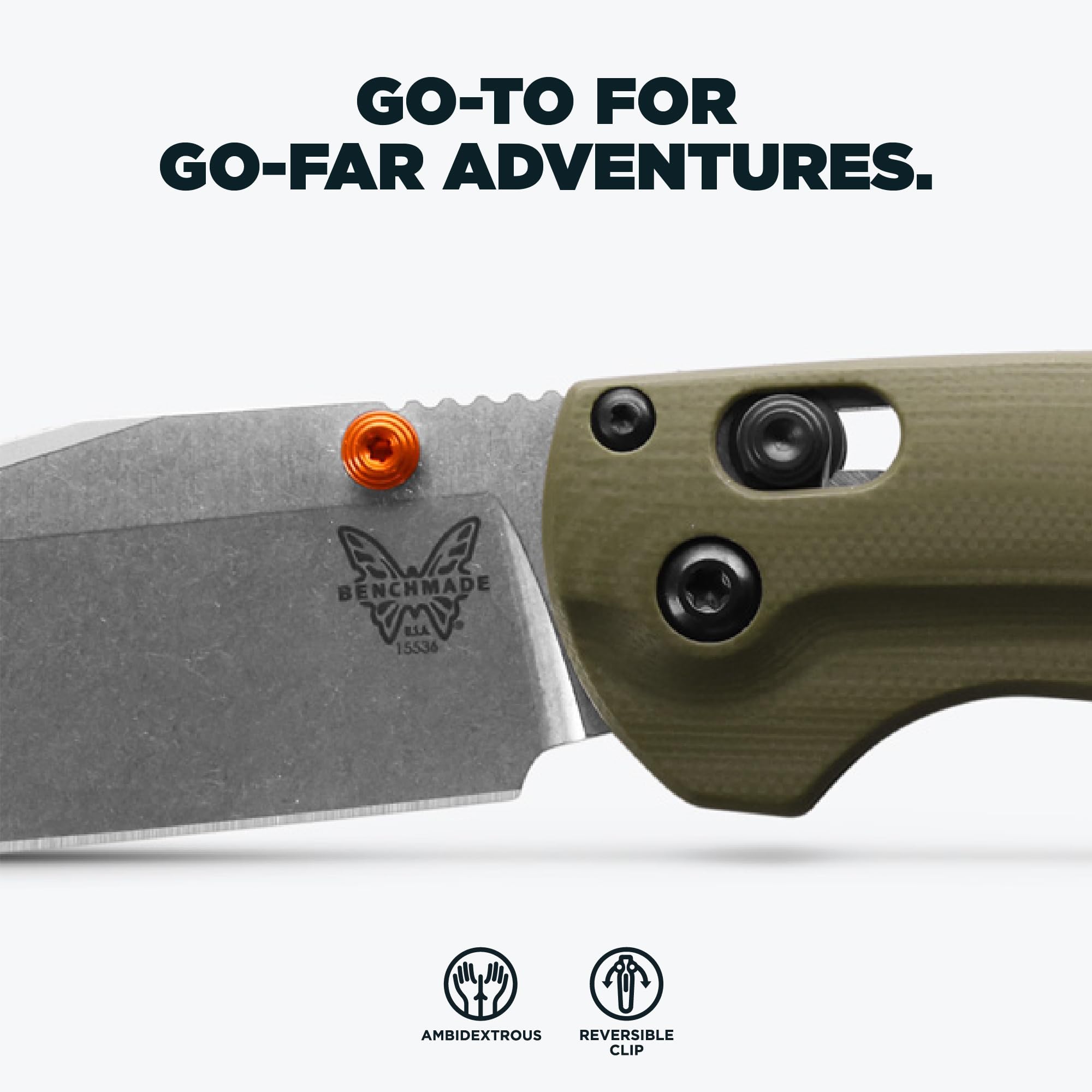 Benchmade Navaja TAGGEDOUT mango G10 acero CPM-S45VN