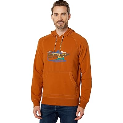 Мужская толстовка L.L.Bean Camp Hoodie Graphic Regular russet clay/mountain scene