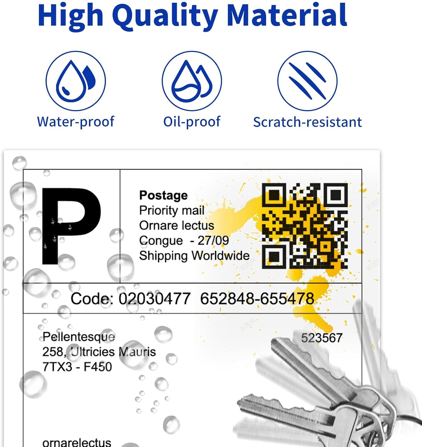 4x6 Direct Thermal Labels, 1000 Fanfold Labels, Shipping Labels Compatible with Rollo, MUNBYN, iDRPT, Polono, Zebra Thermal Label Printer, Perforated Line