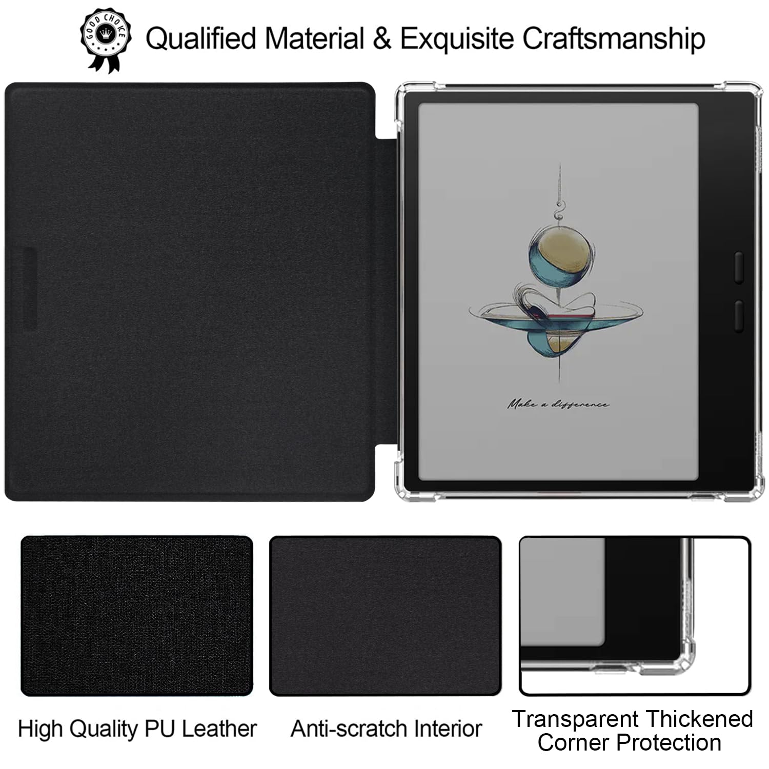 Amazon.co.jp: GOVTVA 透明TPUバックケース Onyx Boox Go Color 7 (Gen