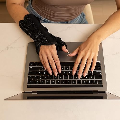 Miniatura 8 de Férula de espica de correa rápida para muñeca y pulgar para tenosinovitis de De Quervain, soporte estabilizador largo para tendinitis, artritis,