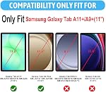 2 Pack, XunyLyee Screen Protector for Samsung Galaxy Tab A11+/ A9+ 11 inch | A11 Plus/ A9 Plus SM-X310/ SM-X315/ SM-X210/ SM-X216B Tempered Glass Film 9H Hardness Bubble Free Easy Installation