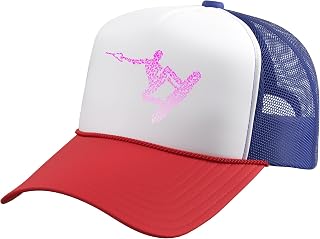 Girls Wakeboarder Stuff Wakeboard Stuff Womens Wakeboarding Trucker Hat with Adjustable Mesh Back