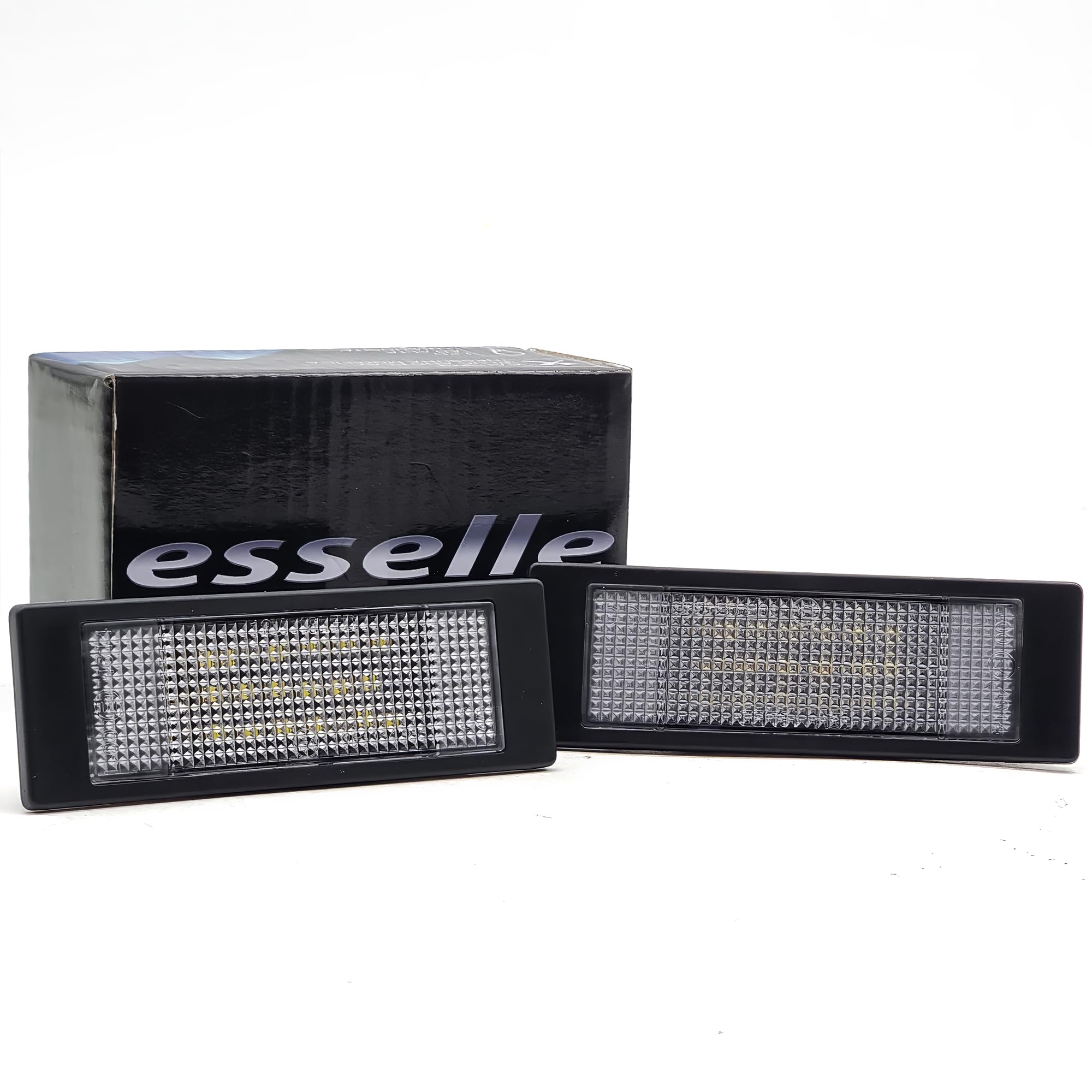 Placchette Luci Targa LED Compatibili con Mini Clubman R55, Countryman R60, Paceman R61, Countryman F60, Cooper F55 F56 F57 18 SMD CANBUS 6000K Bianco Ghiaccio Plug & Play Nessun Errore