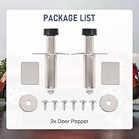 Vista 2 de Jdmspeed Nueva puerta cromada inoxidable poppers tronco Popper Street Rod 2 PCS