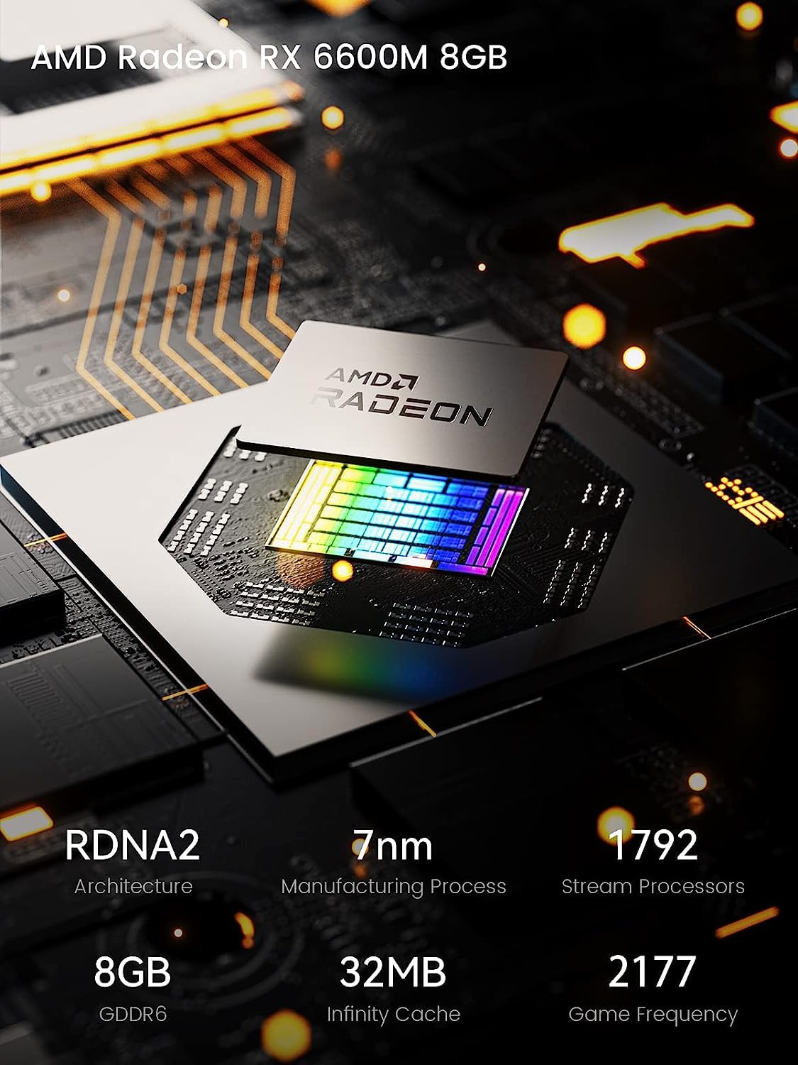 MINIS Forum HX99G Mini PC, AMD Ryzen 9 6900HX 8 Cores CPU up to