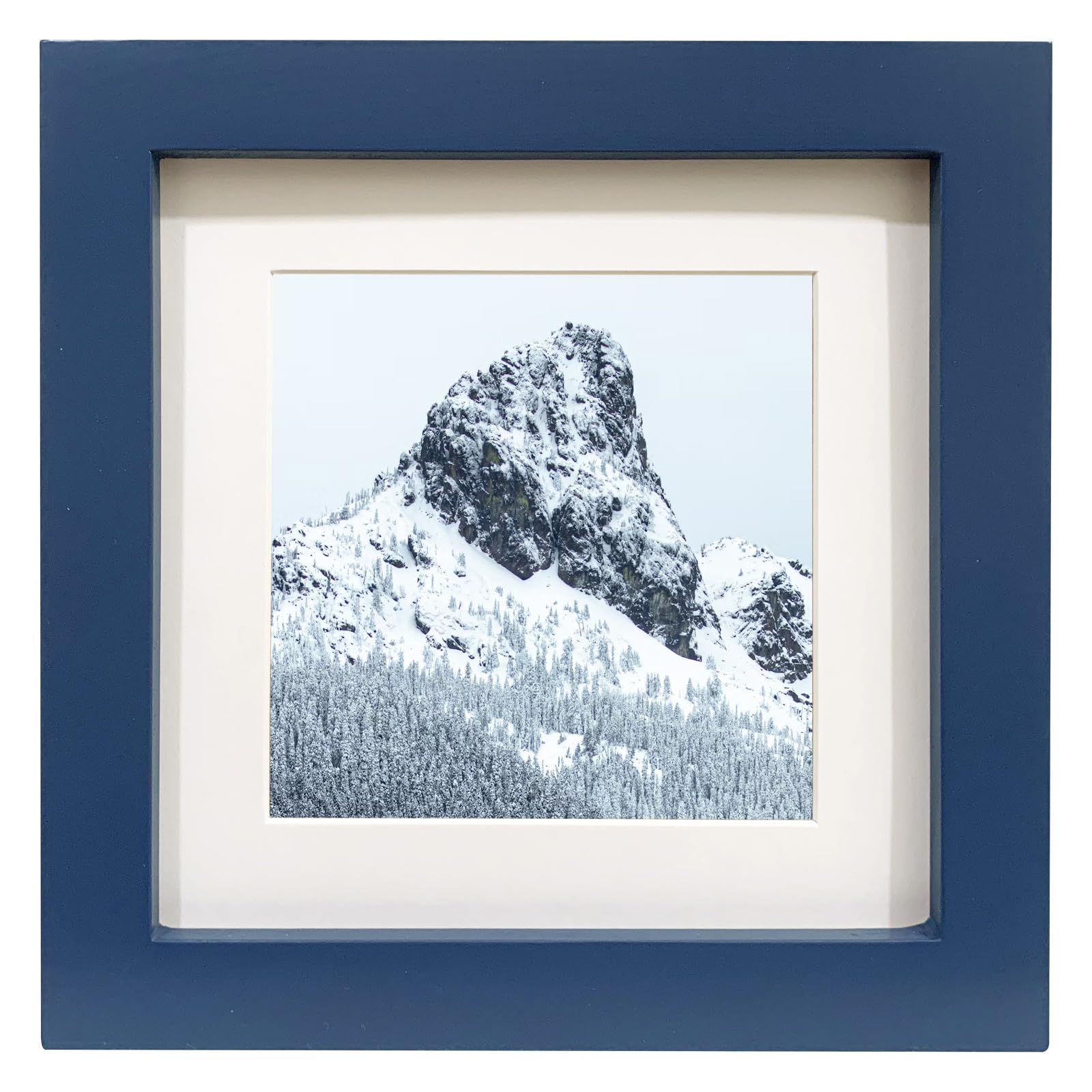 Amazon.com - LEKAIYA 6x6 Blue Picture Frames, Square Solid Wood Photo ...