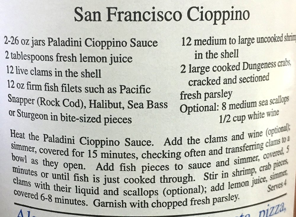 Paladini All-Natural Cioppino Pasta Sauce, 26 oz., 2 bottles