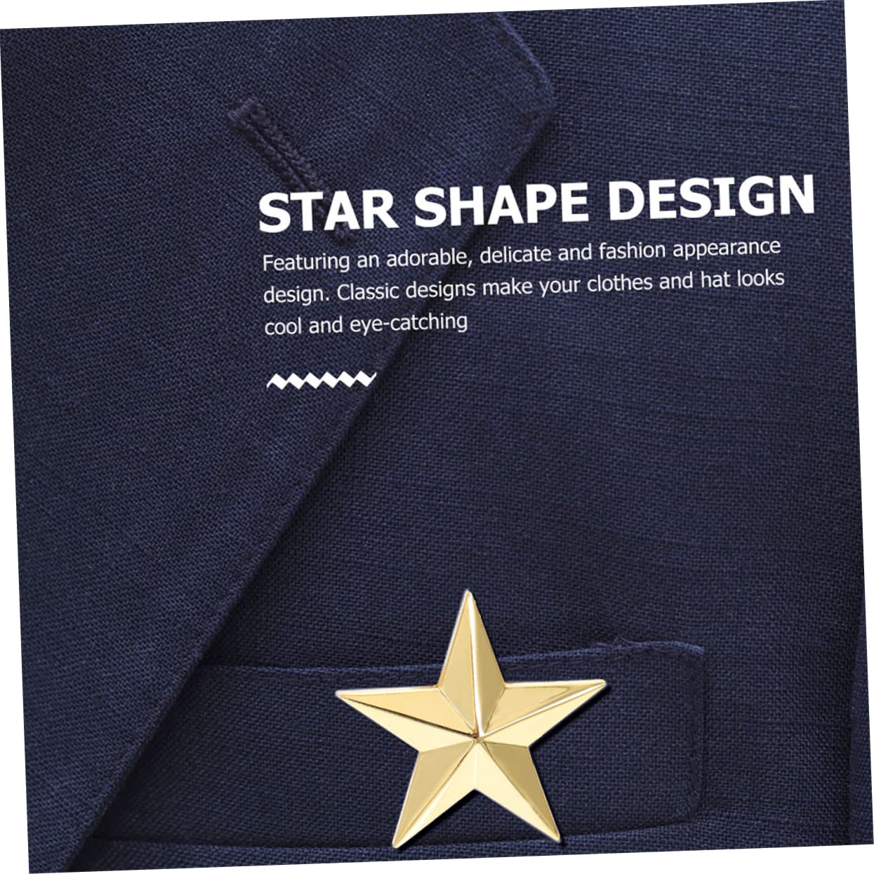 BESPORTBLE Distintivo Del Pentagramma Spille Da Bavero Perni A Stella Spilla A Stella A Cinque Punte Pin Per Costume Pin Di Risvolto Pin Di Badge Spillo Lega D'oro