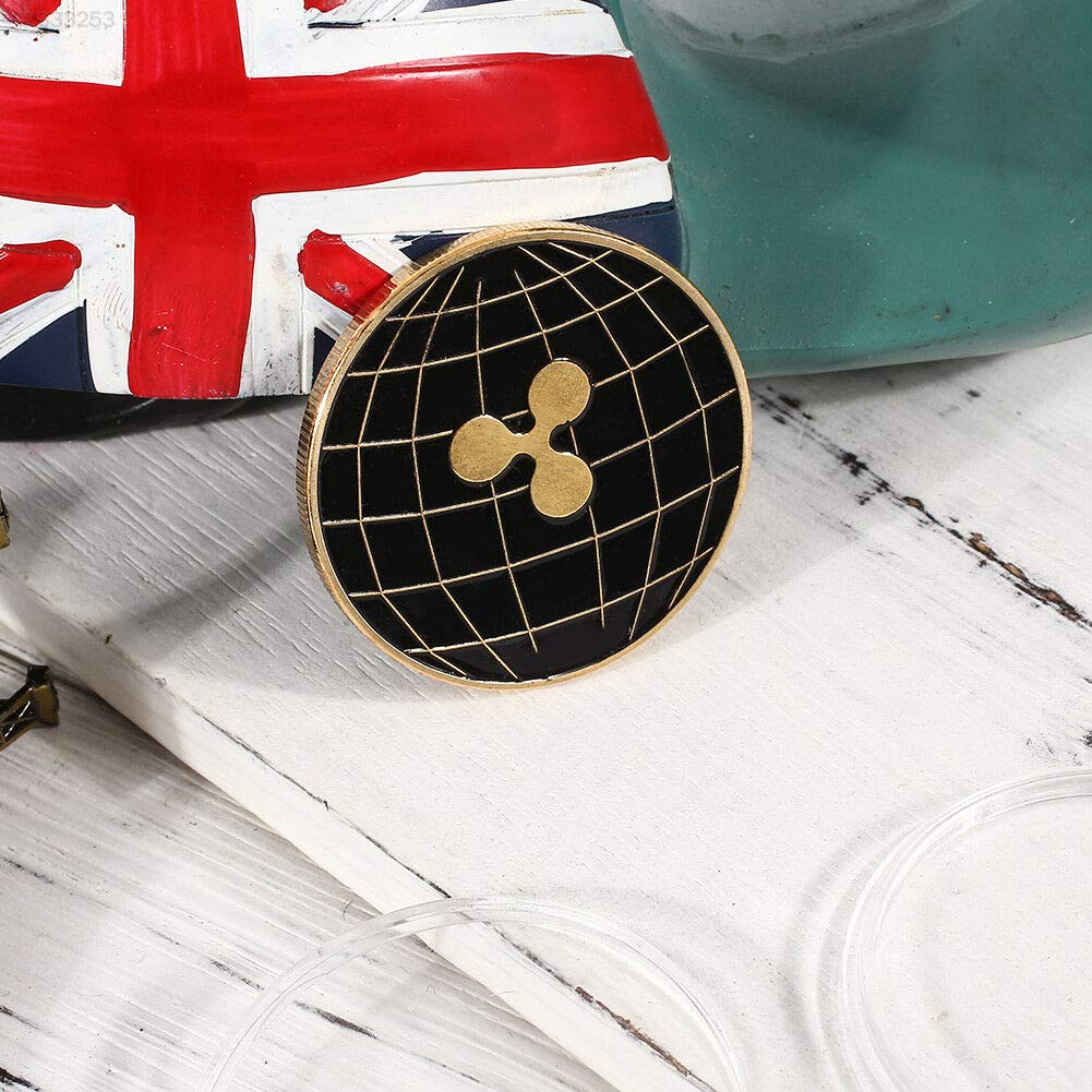BIG BOOM® 44B3 Ripple Coin Texture Double-Sided XRP Decoration Bicolourable  Round CRYPTO : Amazon.in: Jewellery