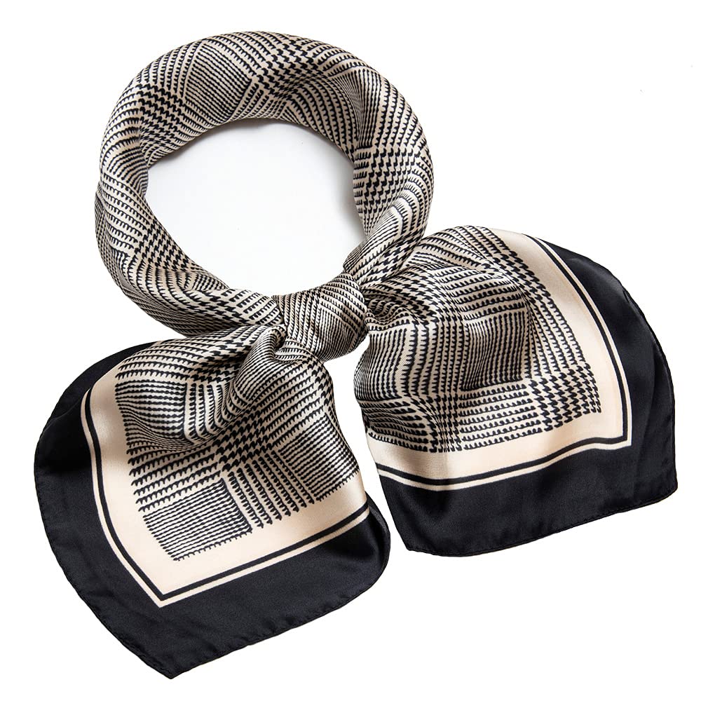 27 inch Silk Feeling Scarf Square Satin Head Scarf Fashion Neck Scarfs for Women