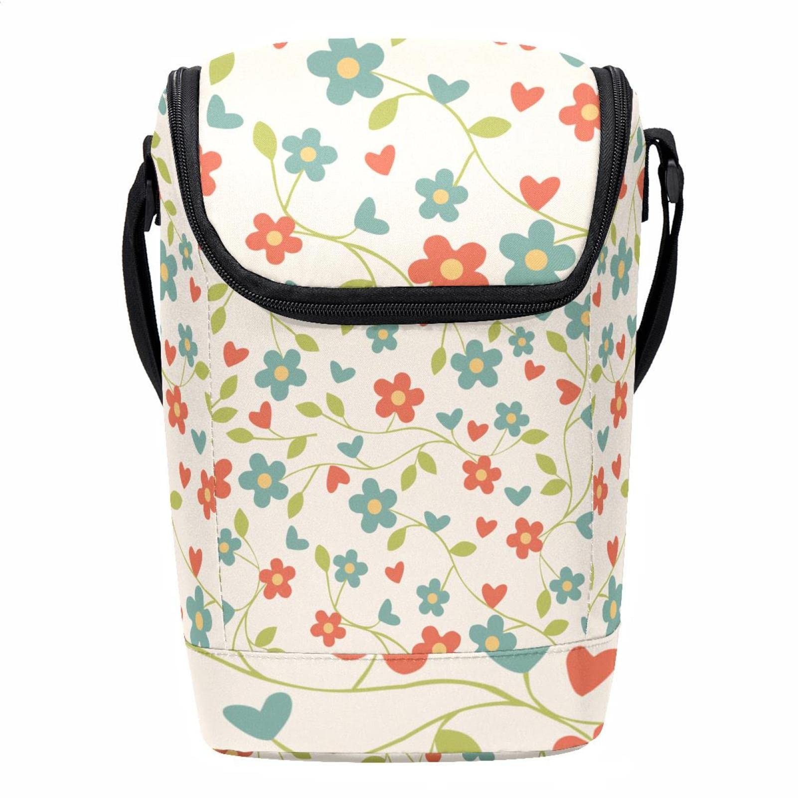 Partysu lonchera floral con acabados premium para conservar alimentos