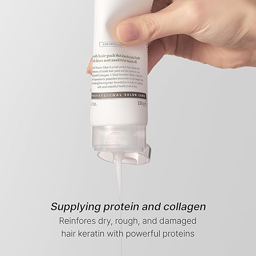 Miniatura 5 de LADOR Keratin Power Glue - Acondicionador sin enjuague, máscara de tratamiento para el cabello, protector del calor, brillo brillante, caracol,