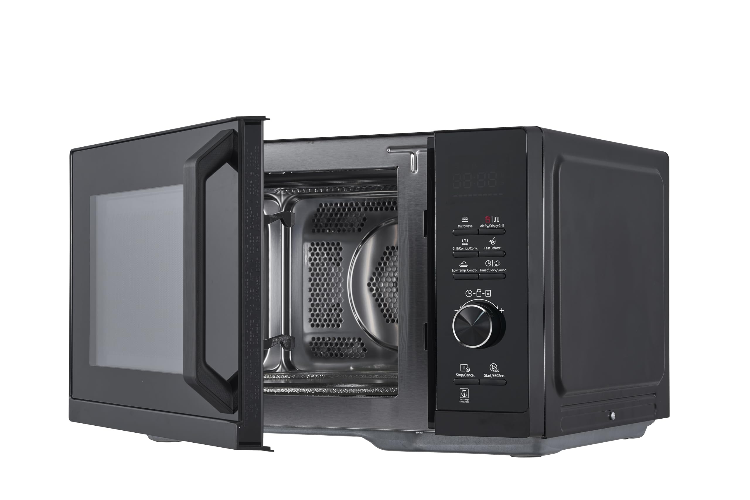 Sharp Microondas Airfry 5 en 1 RCA271TB 900 W, parrilla de 1000 W, aire caliente y función AirFry, convección 2100 W, 27 l, 28 descongelación automática, descongelación controlada por peso y tiempo