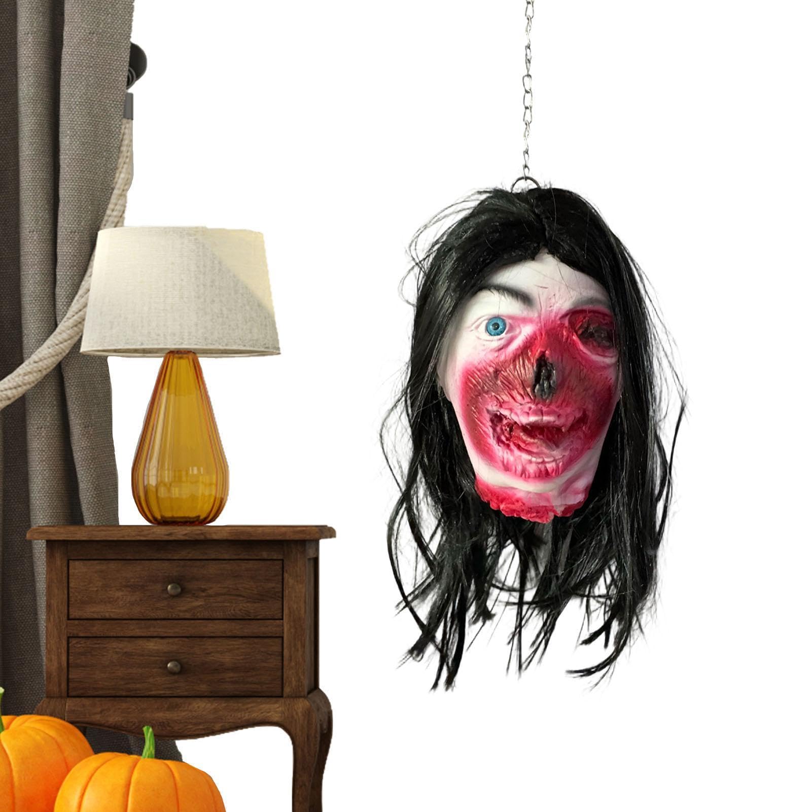 Cabeza de Halloween con textura realista para exposición y telón de fondo fotográfico