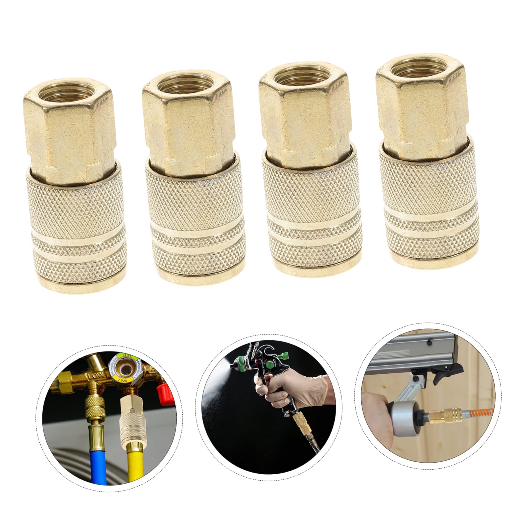 OSALADI 10pièces Raccords Droits à Dégagement Rapide Pour Tuyaux Air Comprimé Connexion Rapide Pour Compresseurs Et Outils Pneumatiques