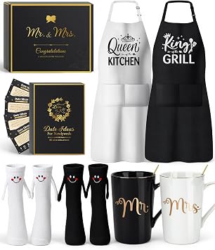 His and Hers Gifts Wedding Gift for Couples 2026 Just Married Anniversary Engagement Gift for Couple Bridal Shower Gift Ideas for Bride Newly Wed Stuff for Mr and Mrs, Him and Her, Bride and Groom