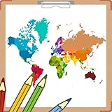 World Map Coloring Book