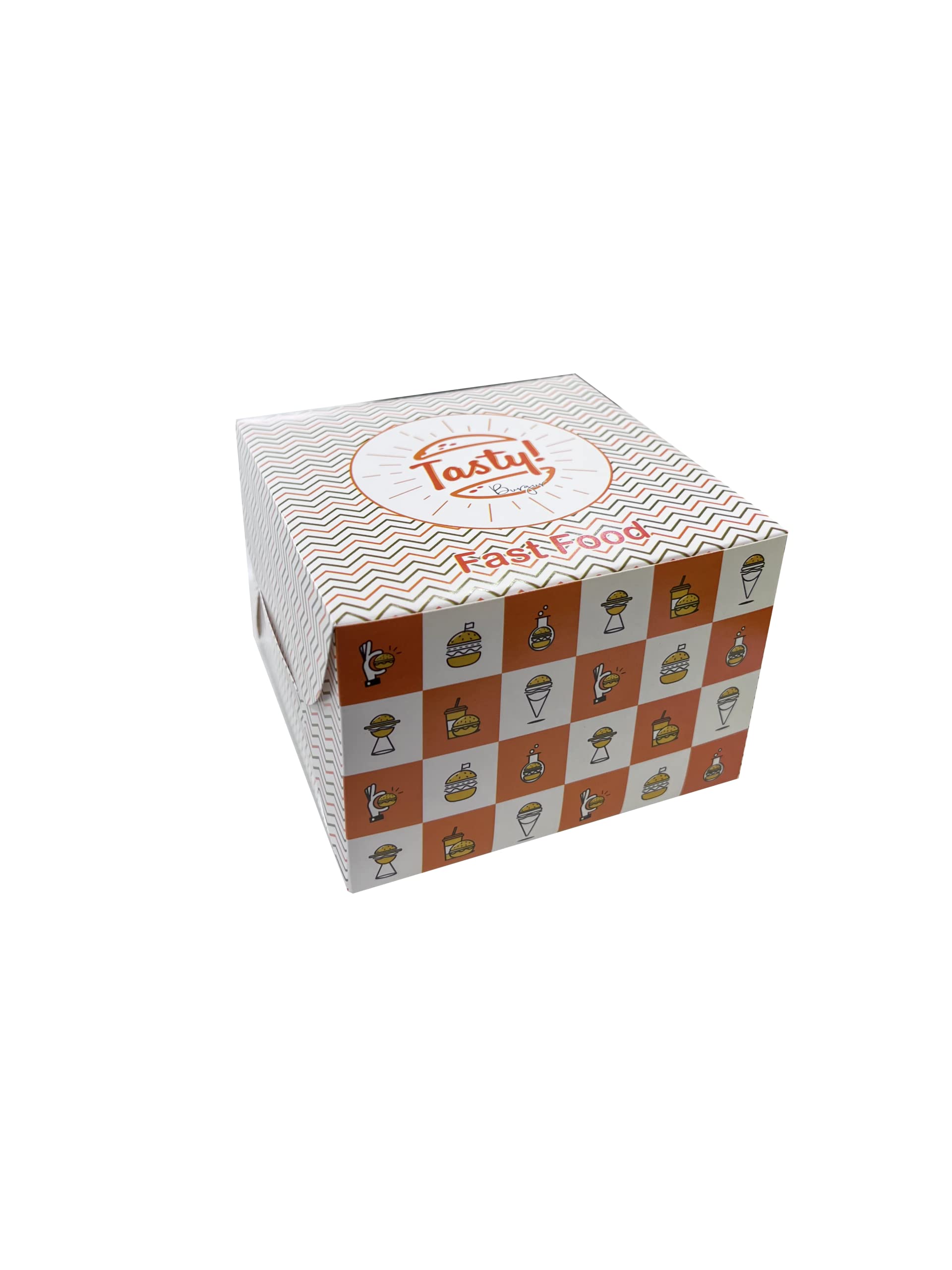Burger Boxes for Delivery - 100 Pack -5 Burger Boxes for Delivery - 100 Pack -5