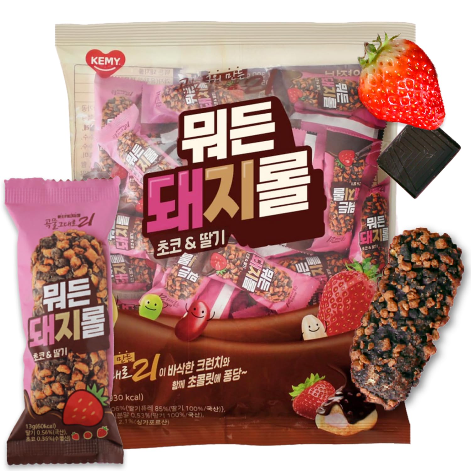 【限定モデル】 Strawberry Chocolate OverDrive Amazon.com: Korean Food CJ Freshway Chocolate Strawberry Crunch
