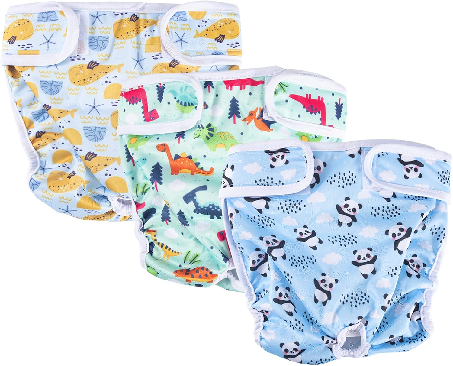 Emwel Reusable Female Dog Nappies 3 Pack Small Size,Dog Period Pants in