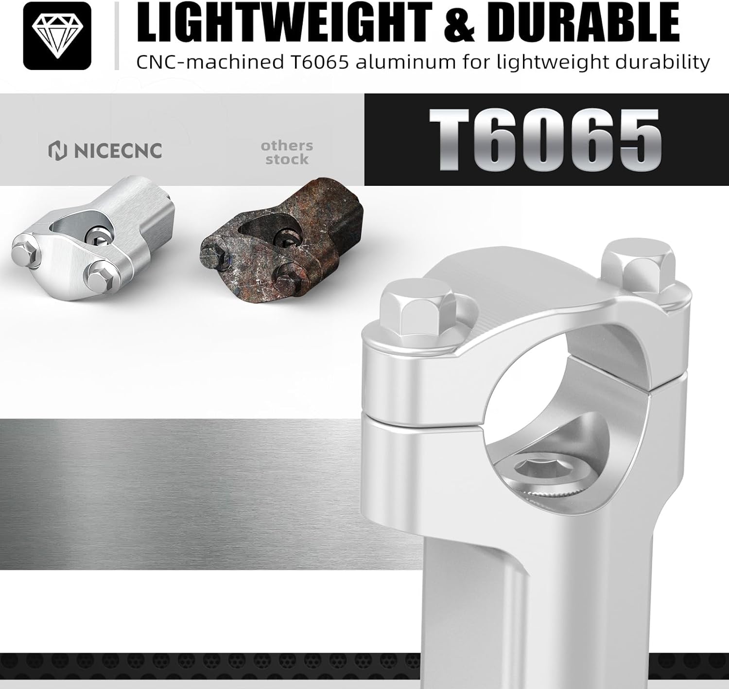 NICECNC GPS Mount Adjustable Pitch Angle + Motorcycle Handlebar Mounts Clamp Riser Aluminum See Fitment