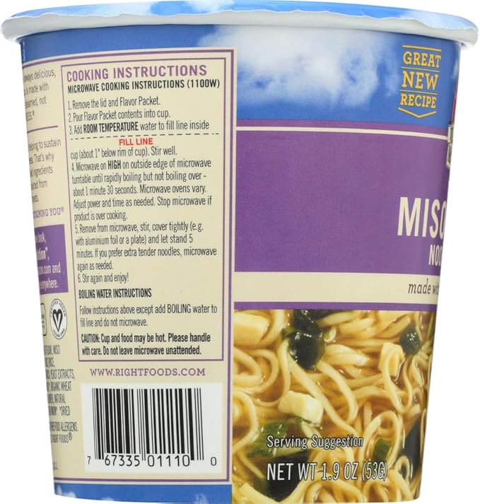 Dr. McDougall's Miso Big Soup Cup 6 unidades miniatura 3