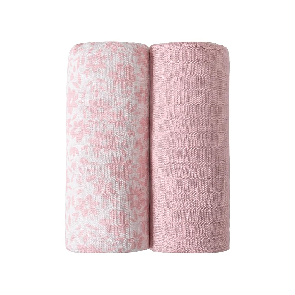 Softan 2 Pack Muslin Swaddle Blankets for Newborn, 36 x 40 inches Muslin Baby Receiving Blankets for Boys and GirlsBaby Newborn Gifts