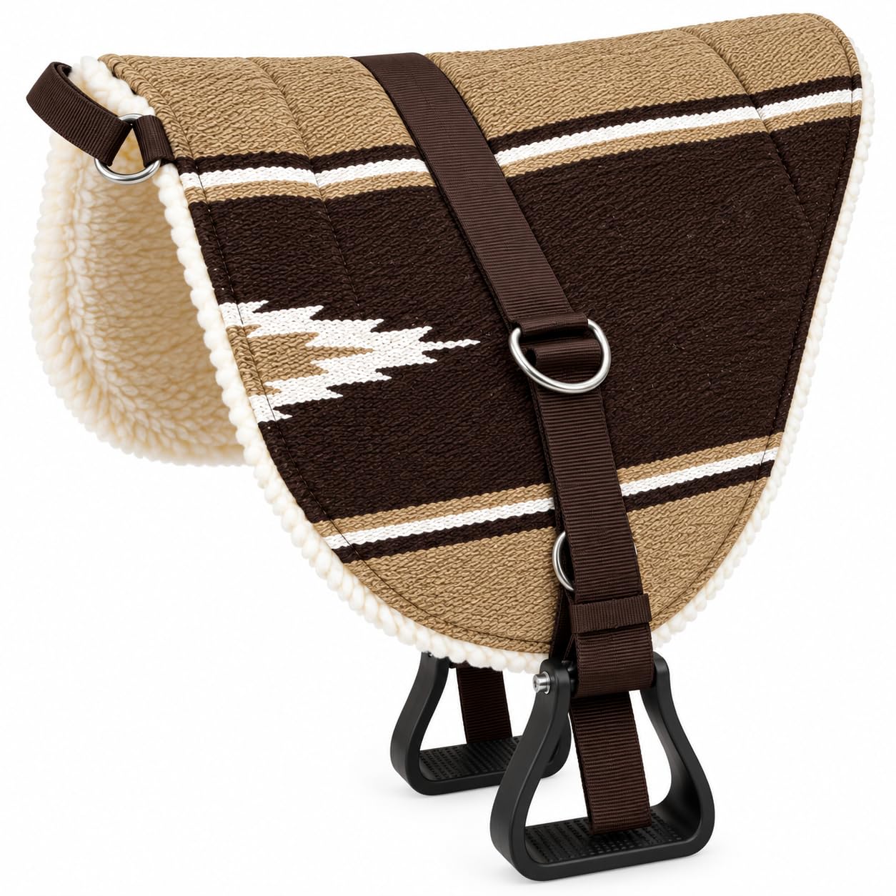 Bareback Pad - GEMUSTERT - verschiedene Farbkombinationen (braun/sand)