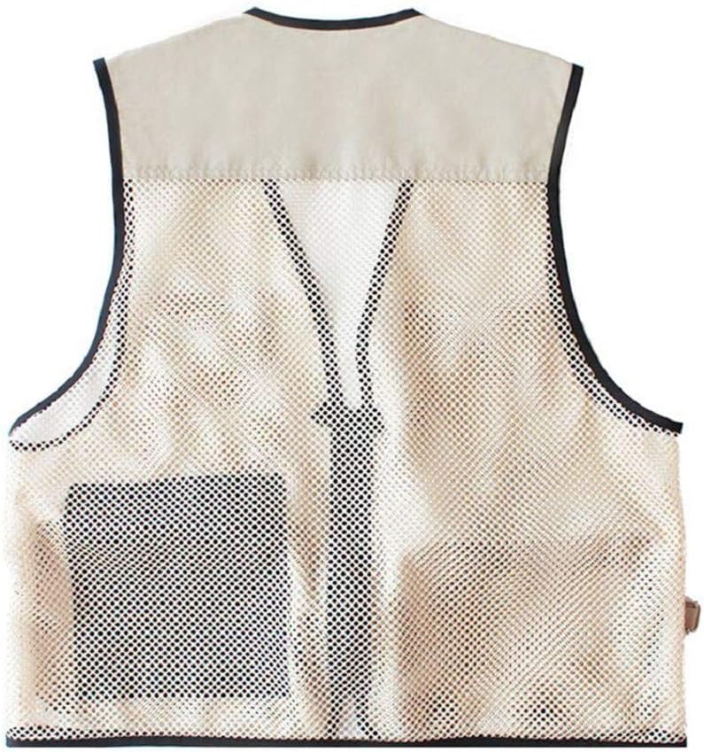 Rizanee Foldable Outdoor Fishing Camping Travel Mesh Vest, Multi-Pockets Photography Lightweight Vests - Image 4