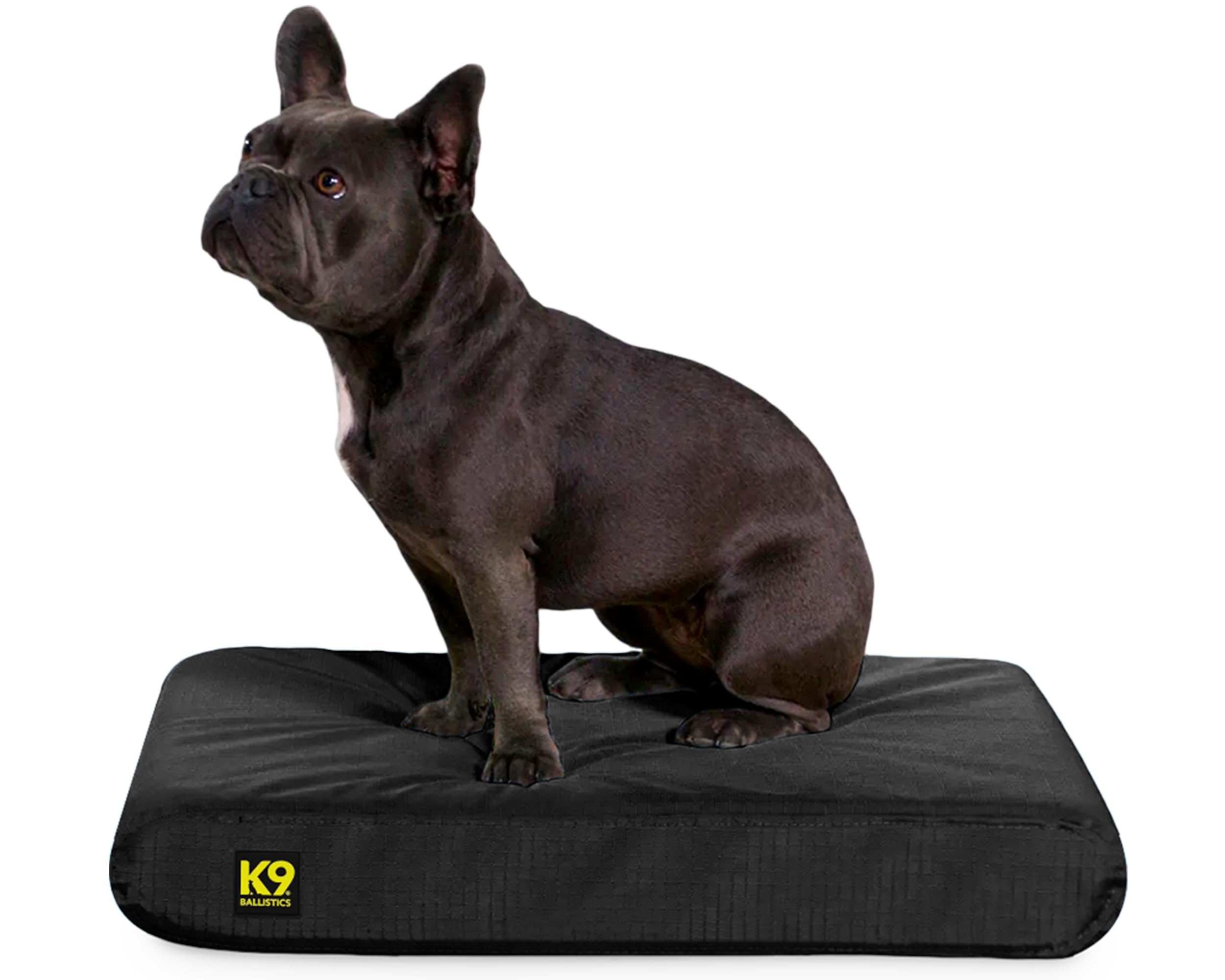 K9 Ballistics Tough Rip-Stop Orthopedic Rectangle Dog Bed Removable Washable Cover Solid Orthopedic Foam for Size S Dogs 24x18 Obsidian Black product thumbnail 2