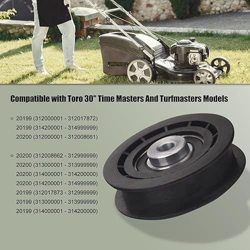 Miniatura 5 de ZHIXING 120-7082 Polea tensora para cortadoras de césped Time-Master de 30 pulgadas Compatible con Turf-Masters to-ro - Exmark Commercial 30
