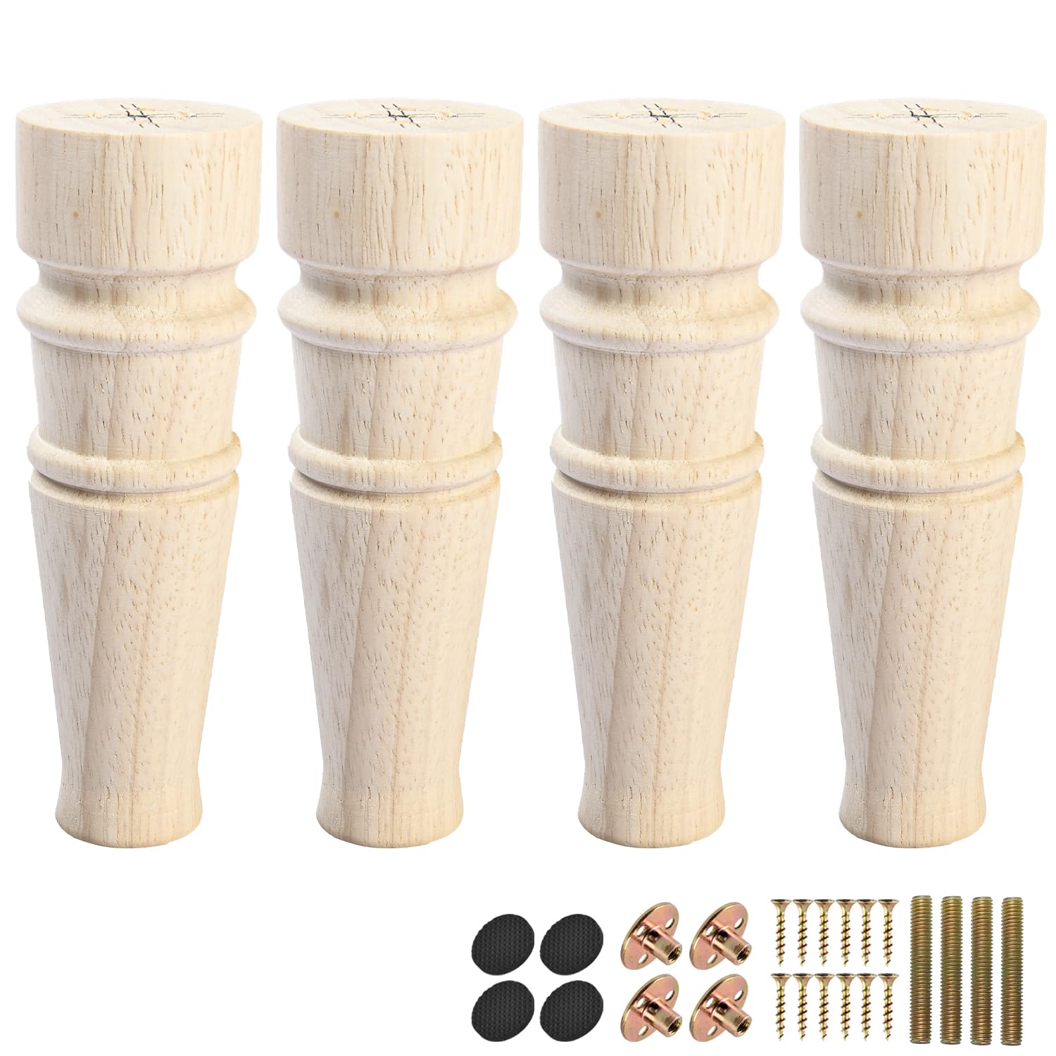 La Vane 5.5 inch / 13cm Wooden Furniture Legs
