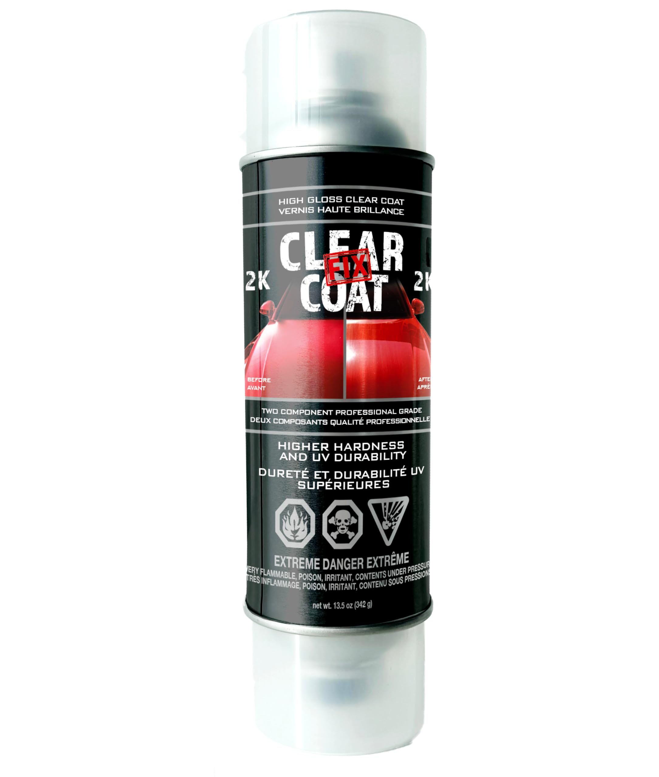 Scratch Fix® Professional 2K Clear Coat Spray Paint, High Gloss