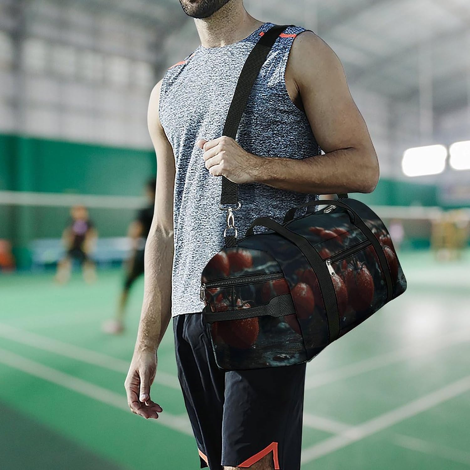 Gym Bag for Men Travel Duffle Bag Water The Tomatoes Tote Bag Weekender Duffel Bag Weekender Bag for Sports