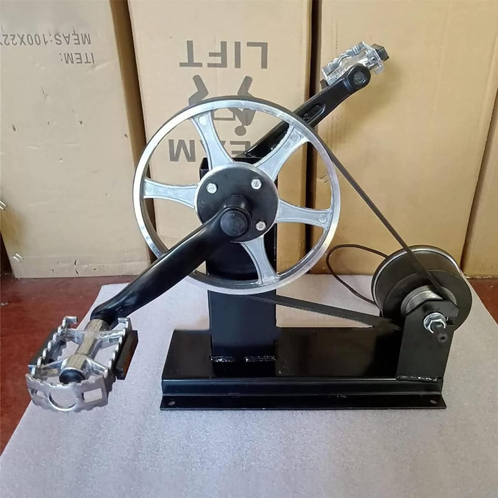 HENGCMM 100W Pedal-Generator, tragbare Fitness-Generator, Fußbetriebene Stromerzeugung, Fahrrad Stromgenerator, Fitness-Motor Garten