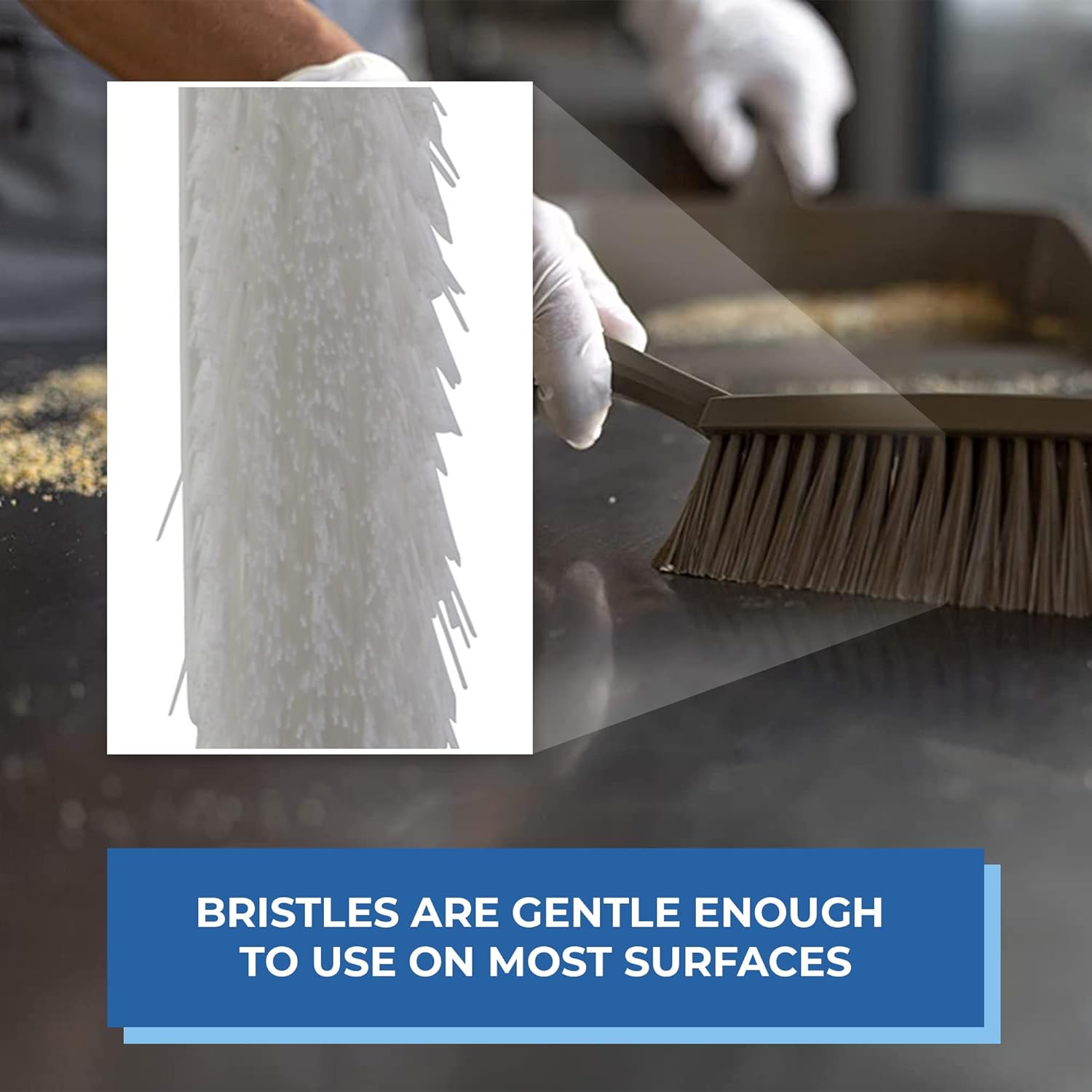 45895 Bench Cleaning Brush, Polypropylene/Polyester Medium Bristle