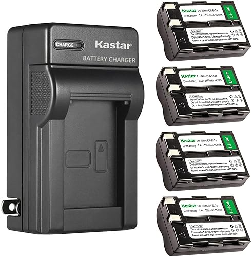 Miniatura 9 de Kastar Cargador de batería de pared CA de repuesto para Nikon EN-EL3, EN-EL3a, Nikon MH-18, MH-18a, MH-19 Charger, Nikon D50, D70, D70s, D100, D100
