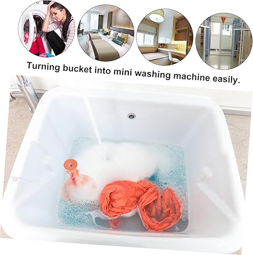 Miniatura 6 de Homoyoyo Lavadora de ropa portátil de alta eficiencia de 360 grados, herramienta de lavandería compacta y ligera para limpieza de emulsión, hoja