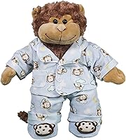 Vista 2 de Blue Monkey Pajamas w/Slippers Teddy Bear Clothes Fits Most 8"-10" Build-A-Bear Buddies & Make Your Own Stuffed Animals