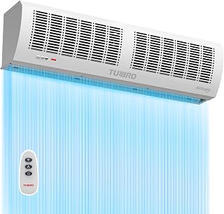 TURBRO 36-Inch Air Curtain Fan, Wall-Mounted Commercial Air Door with Magnetic Switch, Heavy-Duty Indoor Over Door Fan for Energy Efficiency, Dust, and Insect Control