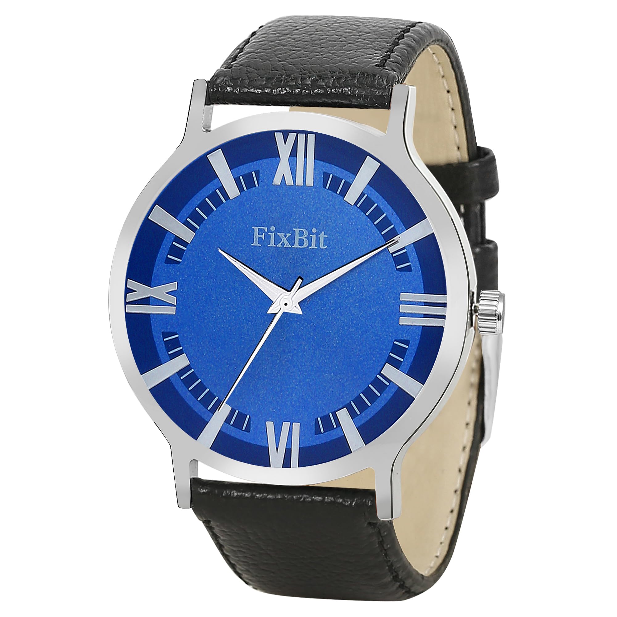 FixBit Stainless Classy Stylish Analog Mens Wrist Watch Suitable for Dailywear, Outing, Gifting(Color-Blue & Black) (B0CQV696NV) Amazon Price History, Amazon Price Tracker