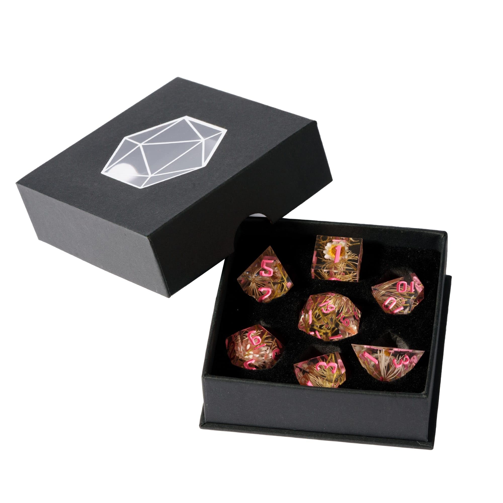 Amazon | Cusdie シャープエッジ DNDダイス 7個 フラワーダイスセット
